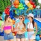 Summer Pool Beach Party Decorations Tropical Balloon Garland Arch Kit